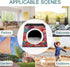 ZGHQHCDRH Stylish and Durable Small Pet Beds, Colorful Food Patterns Printing and Pet Tents are Perfect for Pet Play