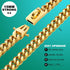 Designer Dog Gold Chain Collar, 15MM Cuban Link with Safety Buckle, Stainless Steel Walking Collars (15MM, 26")