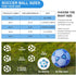 STEEFAN Soccer Ball - Size 3/4/5 for Kids Outdoor Play with Carry Net, Official Size Ball, Needles & Air Pump