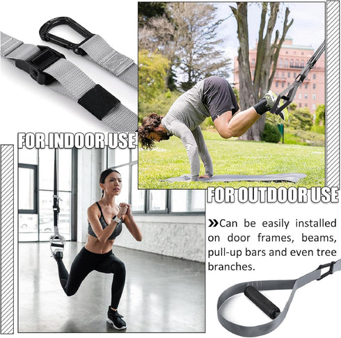 Home Training Kit, Trainer Bands for Home Gym, Travel, and Outdoor Exercise Straps