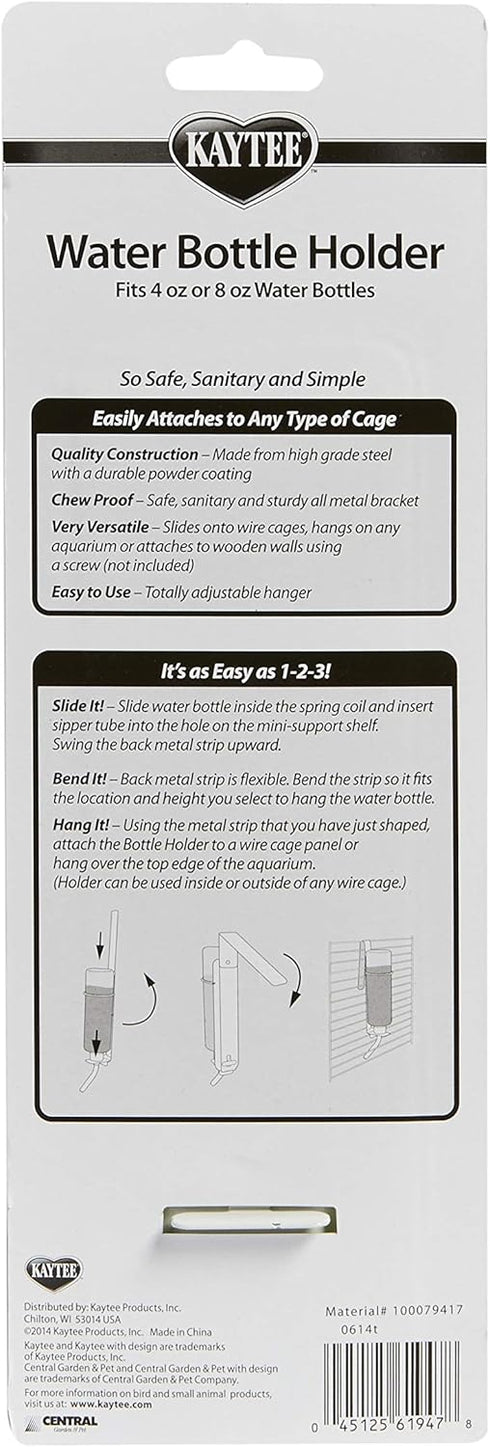 Kaytee Water Bottle Holder, White
