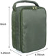 Fishing Tackle Bag, Waterproof Fishing Bag with 3 Adjustable Dividers for Portable Fishing Reel & Gear (Army Green)