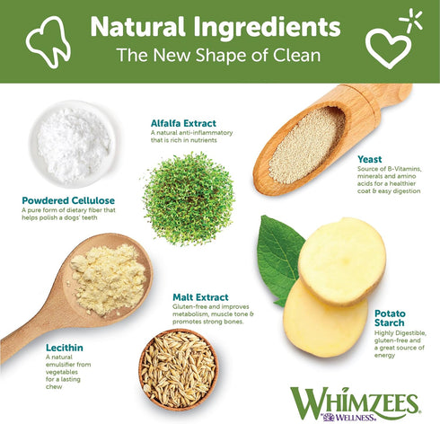 WHIMZEES by Wellness Value Box Natural Dental Chews for Dogs, Long Lasting Treats, Grain-Free, Small Breed, 89 count