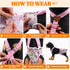 3 Pack Washable Female Dog Diaper,Reusable Fixed Doggie Diapers Super Absorbent Leakproof for Small Medium Large Dog