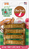 Nylabone Healthy Edibles Natural Dog Chews, Long Lasting Turkey & Apple Flavor, Small/Regular