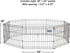 MidWest Homes for Pets Dog Exercise Pen & Playpen, 18-Inch, No Door, Black Color