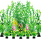 Fish Tank Plants, 20pcs Artificial Green Plants Aquarium Decorations, Fish Tank Accessories for Household and Office