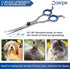 Curved Dog Grooming Scissors, 6.69 inches Round Tips Pet Grooming Shears for Dog Cat Hair Trimming