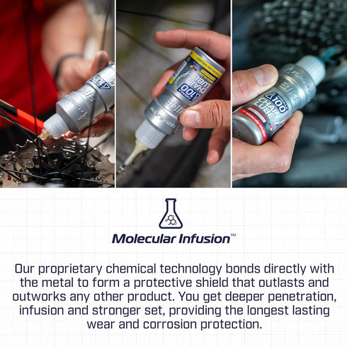 Pack 50ml Chain Lube Pro with All Conditions, Dry Conditions, & eBike Lubricant Collection of Lubricant for Bicycles