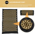 2pcs Yoga Massage Mat Comfortable Acupressure Pillow for Full-Body Relaxation Portable Design Carry Bag for Neck Back