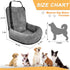 Sephyroth Dog Car Seat for Small/Medium Dogs - Washable Pet Travel Safety Car Seat, Soft Removable Puppy Car Seat (Gray)