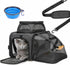JUNGYOON Cat Carrier, Expandable Airline-Approved Soft-Sided Pet Travel Bag for Cats, Small