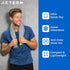 5 Pack, 16x30.5 Inch Acteon Microfiber Gym Towels Quick Dry Silver ION Odor-Free Sweat Towel, Super Absorbent Fast