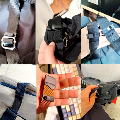 ArrErr 30 Pack 1 Inch Backpack Webbing Ending Clip Plastic Excess Length Straps End Keeper Quick Slip Buckle Fastener