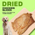 Sensrit 100% 120g (68%) Dried Chicken Slices Dog Treats - Single Ingredient Jerky, High Protein Real Chicken Breast