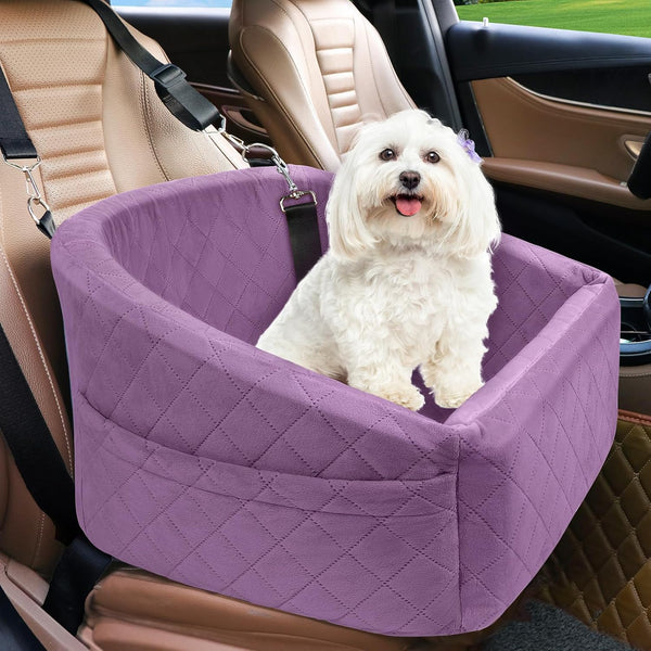 NEEZUKAR Dog Car Seat for Small Medium Dogs,Detachable Washable Dog Booster Seat