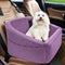 NEEZUKAR Dog Car Seat for Small Medium Dogs,Detachable Washable Dog Booster Seat