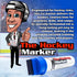 Easy Crease 3pcs The Hockey Marker Blue Marker for Ice Durable Hockey Marker for Ice Rink Training, Ice Paint Marker