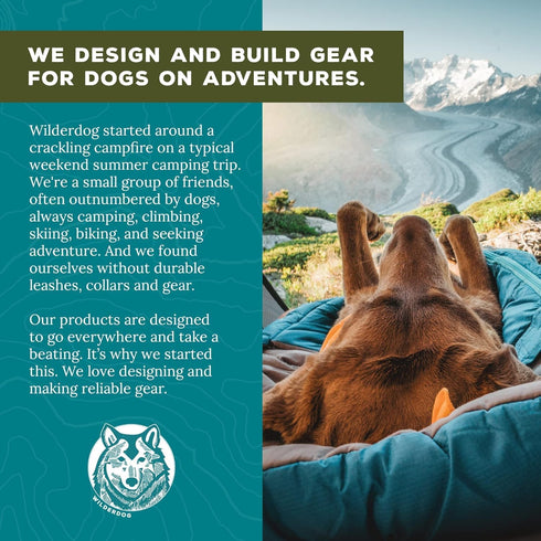 Wilderdog Backpacking Bowl - Holds Food & Water up to 64oz - Olive