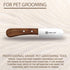 Trimmer Professional Dog Grooming Hand Stripping Knife, Stripper Tool, Red Meranti Wooded Handle non slip grip