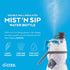 O2COOL Mist 'N Sip Misting Water Bottle, 2-in-1 Mist And Sip Function, 20 oz (Soccer)