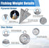 Surf Saltwater Fishing Tackle Kit,36PCS Surf Fishing Leader Rigs with Pyramid Sinkers Disc Sinkers Fishing Wire Leader Circle Hooks Saltwater Fishing Hooks Ocean Saltwater Fishing Gear by SILANON