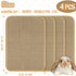 KEPYDRMTF (4PCS) Rabbit Scratching Pad, Sisal Scratching Pad for Bunny, Guinea Pig, Cat. Resting Mats for Cages, Forage