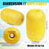 SILANON Marine Rope Floats, 4/6pcs Crab Trap Buoy Fishing Marker Buoys, Yellow Oval Water Floats