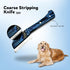 6-Piece Set Professional Dog Grooming Stripping Knife Kit Pet Grooming Tool with Stainless Steel Blades & Wooden