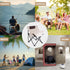 aledaras Portable Folding Chair for Sauna, Fast Folding Chair with Carry Bag and Side Pocket Chairs for Adults, Carry