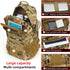 Tactical Military Backpack, Waterproof Black 30L Molle Backpack for Men with Flag Patch