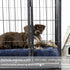 Small Dog Crate Pad, 24 Inch Dark Blue Washable Fluffy Mat for 24 Inch Dog Cage, Indoor and Outdoor Use