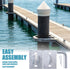 Stationary Dock Connector Hinge Kit, Heavy Duty Galvanized Link Kit with 7/16'' Holes for Floating Dock Accessories