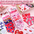 72 Packs Reginary Valentines Day Dog Bandanas Heart Adjustable Pet Bandanas Triangle Scarf Dog Bibs for Pet Costume