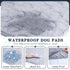 Stuffed Waterproof Dog Bed Cover Pet Blanket, Washable Reusable Reversible Paw Print Water Proof Couch Covers Protector for Pets, Pet Training Pad Super Absorbing Pee Whelping Pads, 52"X82", Grey by Stuffed