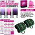WALITO Ankle Resistance Bands with Cuffs, Ankle Weights for Women, Glutes Workout Equipment, Home Gym Exercise Equipment