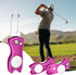 TIXIPEM Golf Divot Repair Tool- Switch Foldable Divot Tool Rack with Magnetic Ball Marker & Open Button Use for Golf