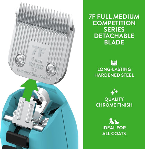 Wahl Professional Animal Competition Series Detachable Blade - 7F Full Medium, 4/25-Inch Cut Length (2368-100)