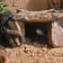 Resin Hideout Shelter for Shrimp and Crawling Pets, Aquarium Tortoise Cave Decorations, Spacious Betta Fish Resting Spot