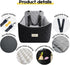 35 lbs, Dog Car Seat for Small/Medium Dogs up to Memory Foam Booster Seat with Washable Cover, Storage Pockets & Safety
