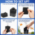 Aquarium Bio Sponge Filter, Super-Quiet Submersible Foam Filter, 1 Spare Sponge, Suits Tanks Up to 110 Gallon