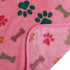 Luciphia 1 Pack Fluffy Premium Fleece Pet Blanket, Paw Bone Printed Throw for Dog Cat (Small 23x16'', Purple/Pink/White)