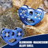 Zipline Pulley 25kn - Aluminum Stainless Steel Roller Double Tandem Trolley for 8-13mm Climbing Cable Rope