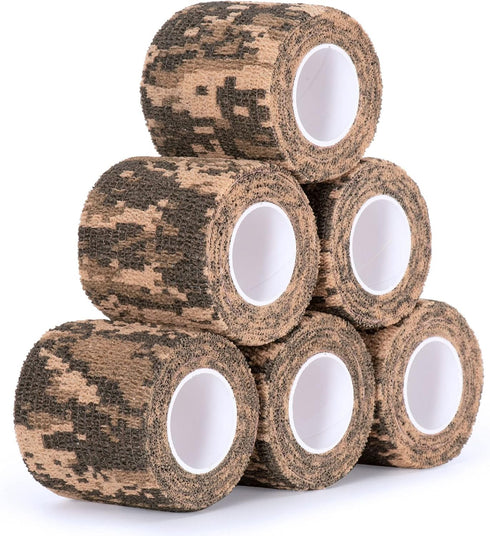 Self-Adhesive Camouflage Tape Wrap, Protective Camo Form Non-Woven Stealth Camo Tape for Outdoor Camping
