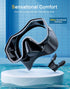Kwambiri Set, 180Panoramic Swimming Snorkeling Gear for Adults Kids, Dry-Top Snorkel Wide View Diving Mask Breathing
