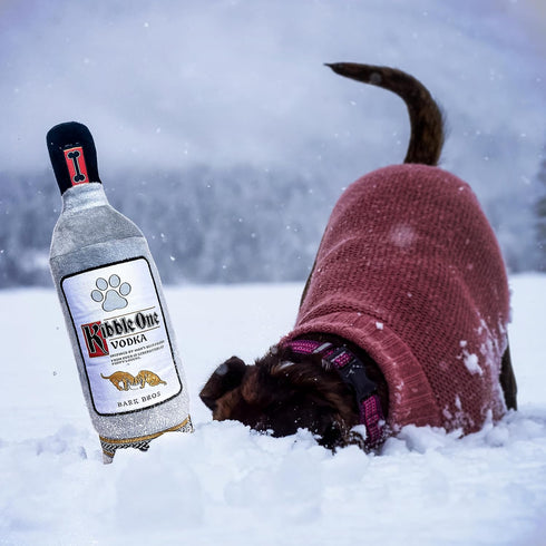 Liquor Bottle Dog Toy, Plush Squeaky Funny Drink Parody Toy for Dogs, Cute Gifts for Puppies