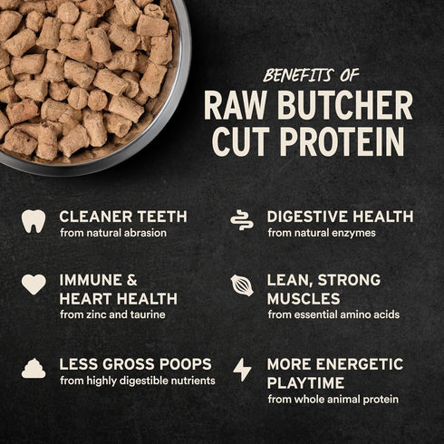 99% 12 oz Vital Essentials Freeze Dried Cat Food, Raw Chicken Soft Nibs | Complete Meal or Topper | Chicken, Organs