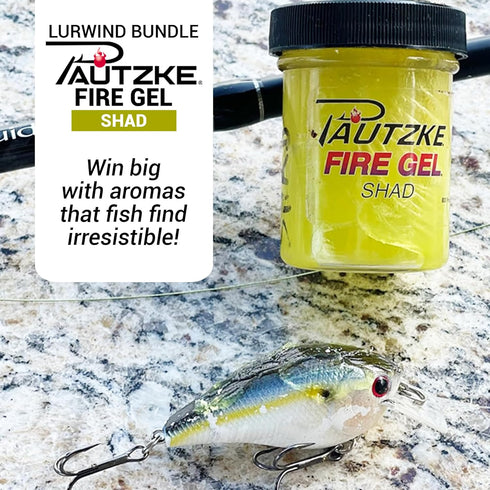Fire Gel Bait Saltwater Bundle (Shrimp, Shad, Squid, Sardine), Irresistible Fishing Bait for Trout, Salmon, Crappie