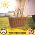 GRANNY SAYS Kids Bike Basket, Small Wicker Front Bicycle Basket for Boys and Girls, 9¾" x 7" x 6"