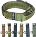 Heavy Duty Military Army Tactical K9 Dog Collars with Handle Hook & Loop, Width 1.5in, Military Green
